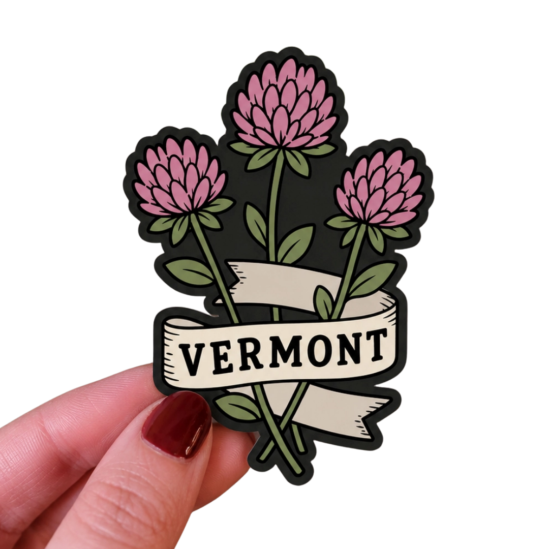Vermont Red Clover Sticker