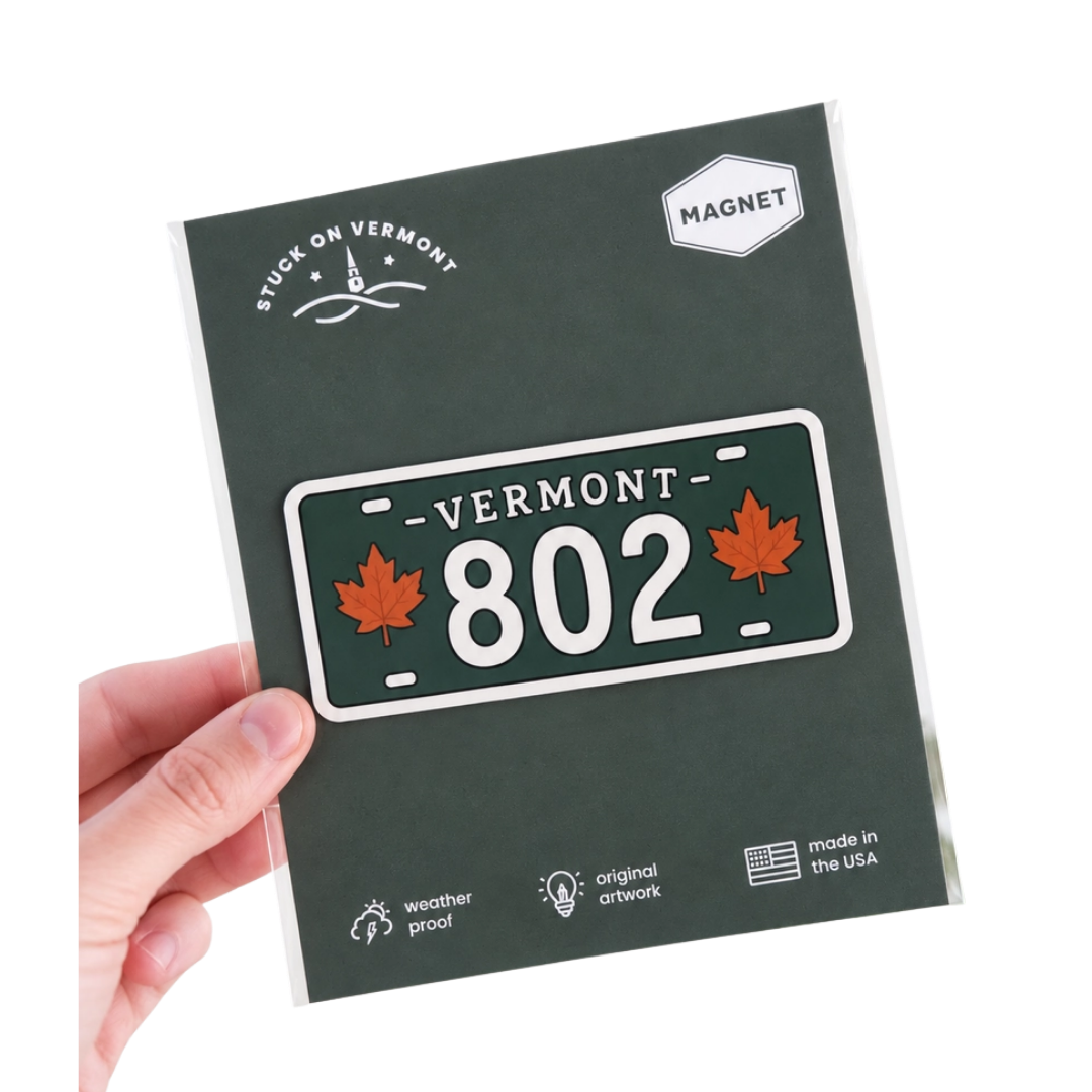 Vermont 802 License Plate Magnet