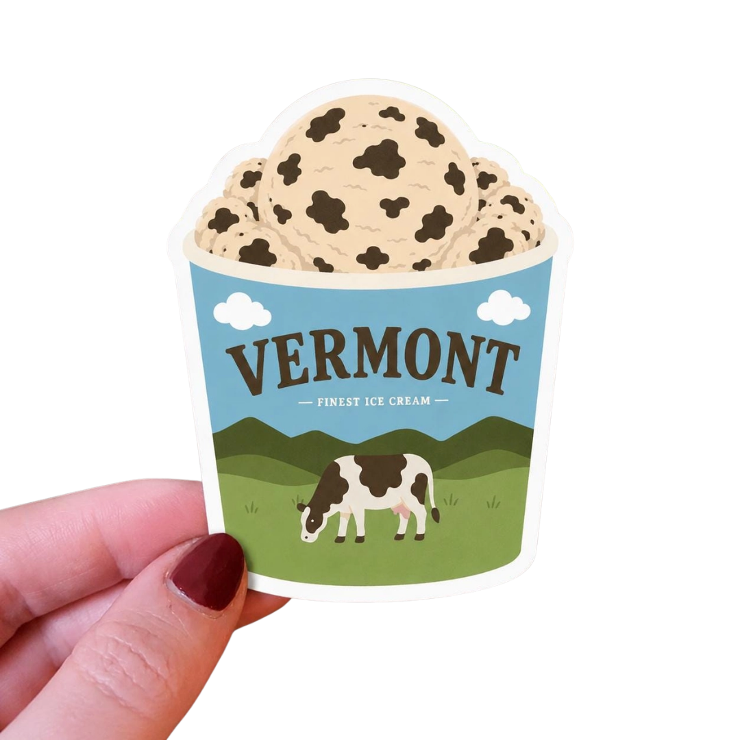 Vermont Ice Cream Sticker