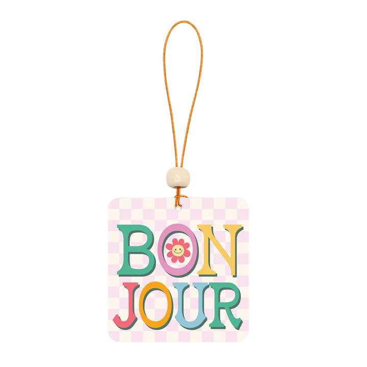 "Bonjour" Car Air Freshener