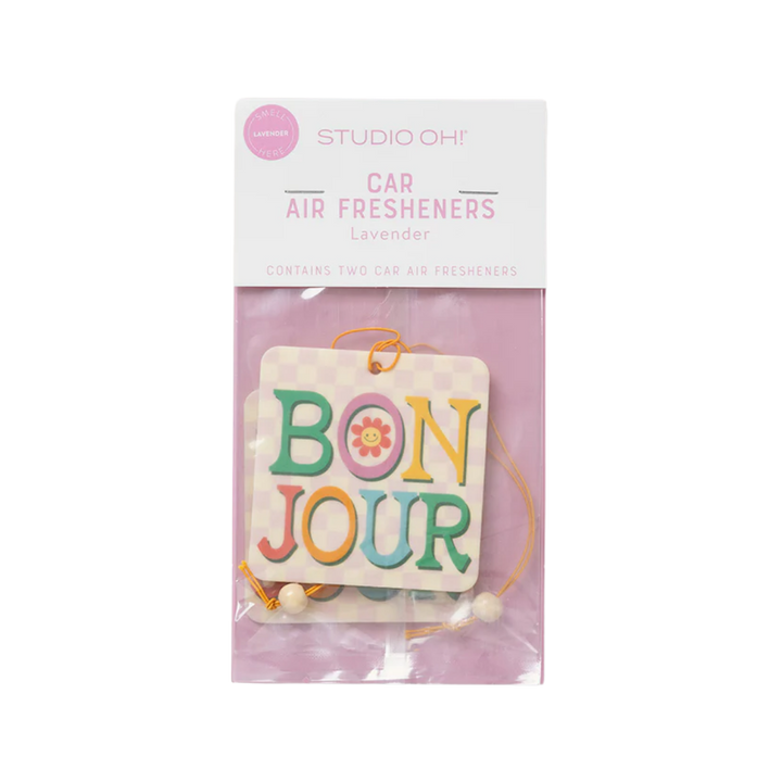 "Bonjour" Car Air Freshener