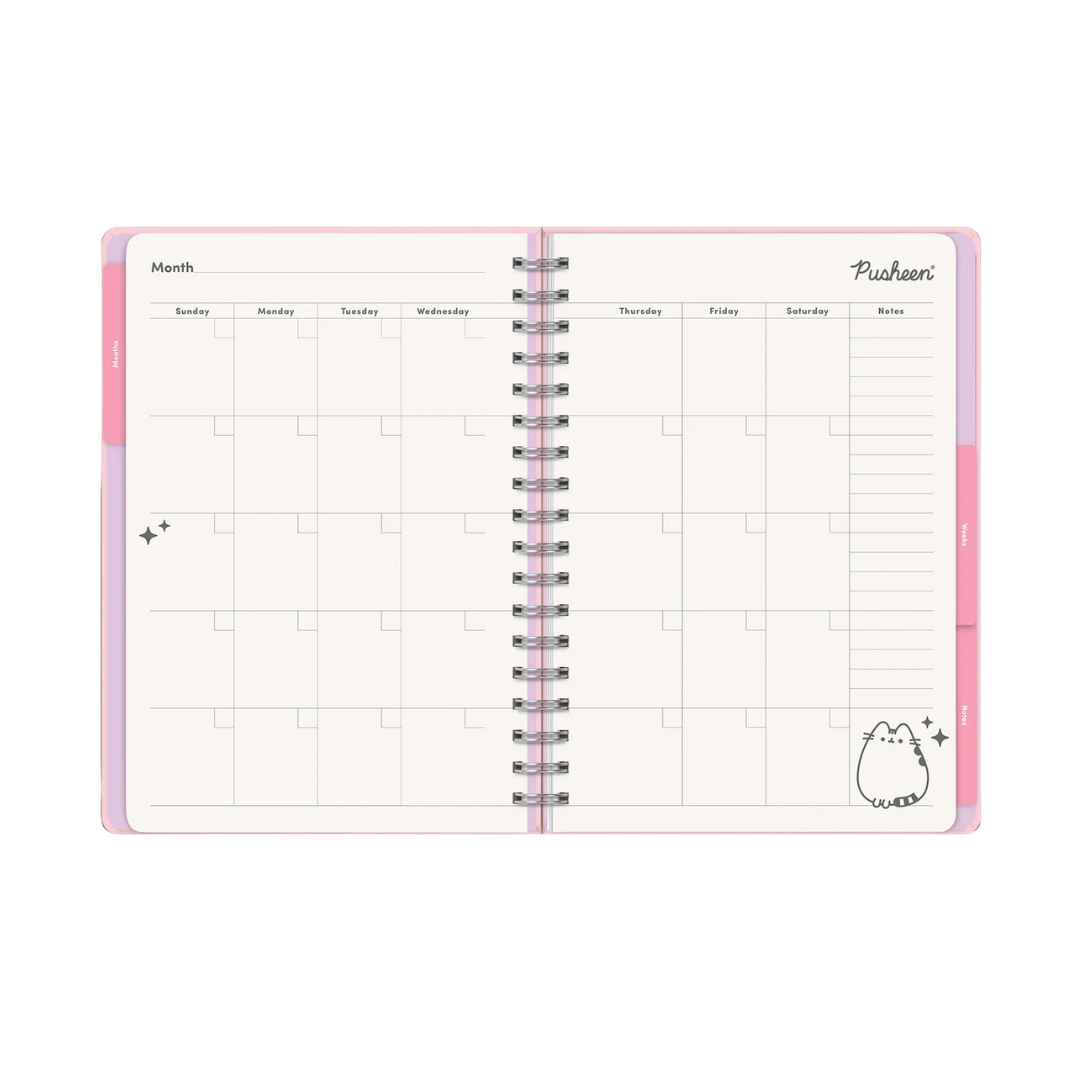 Pusheen Sparkles Undated Tri-Tab Planner