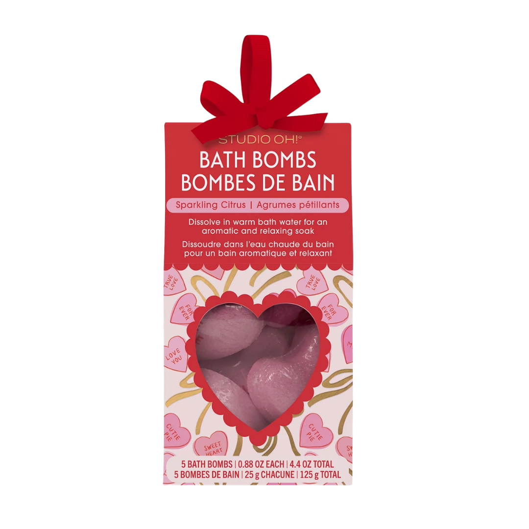 Sweet Candy Hearts Bath Bombs