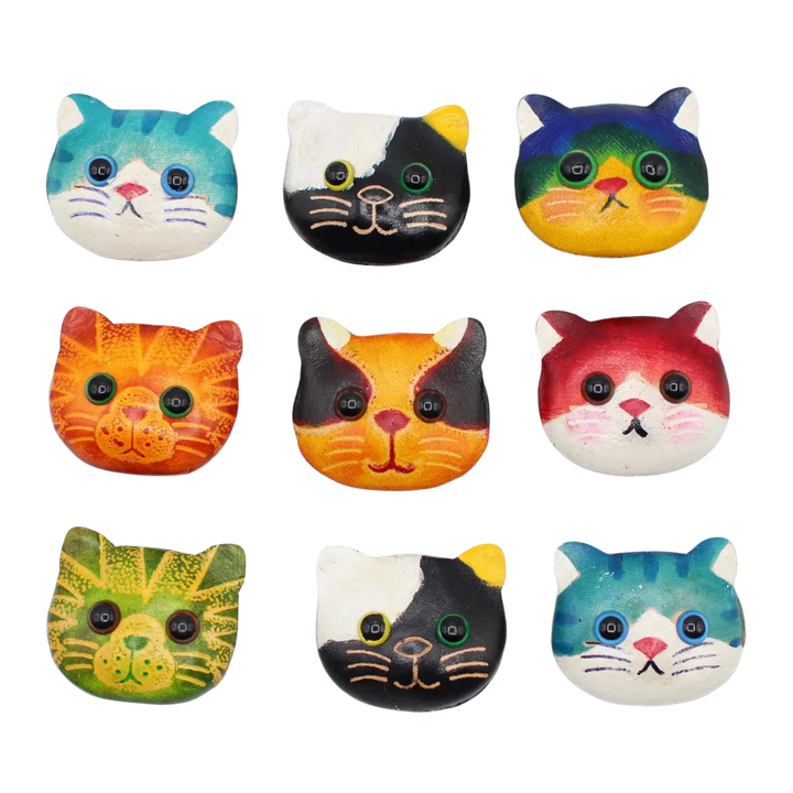 Assorted Mini Leather Cat Magnet