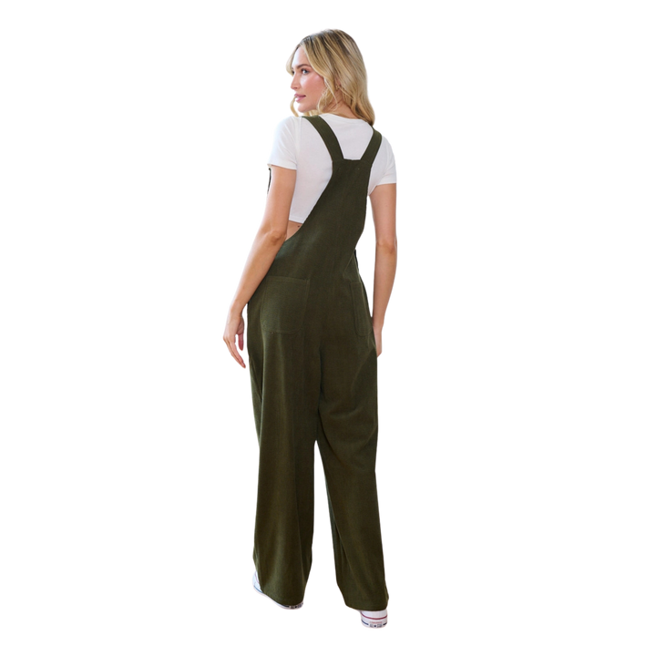 Classic Green Corduroy Overalls