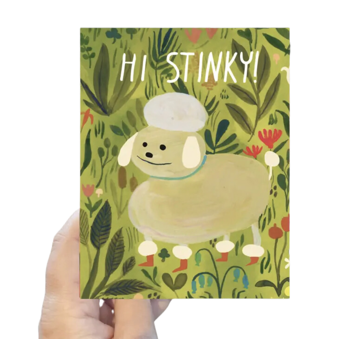 HI STINKY dog card