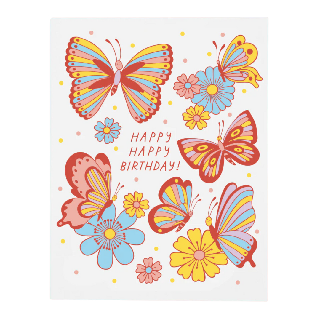 Happy Butterflies Card