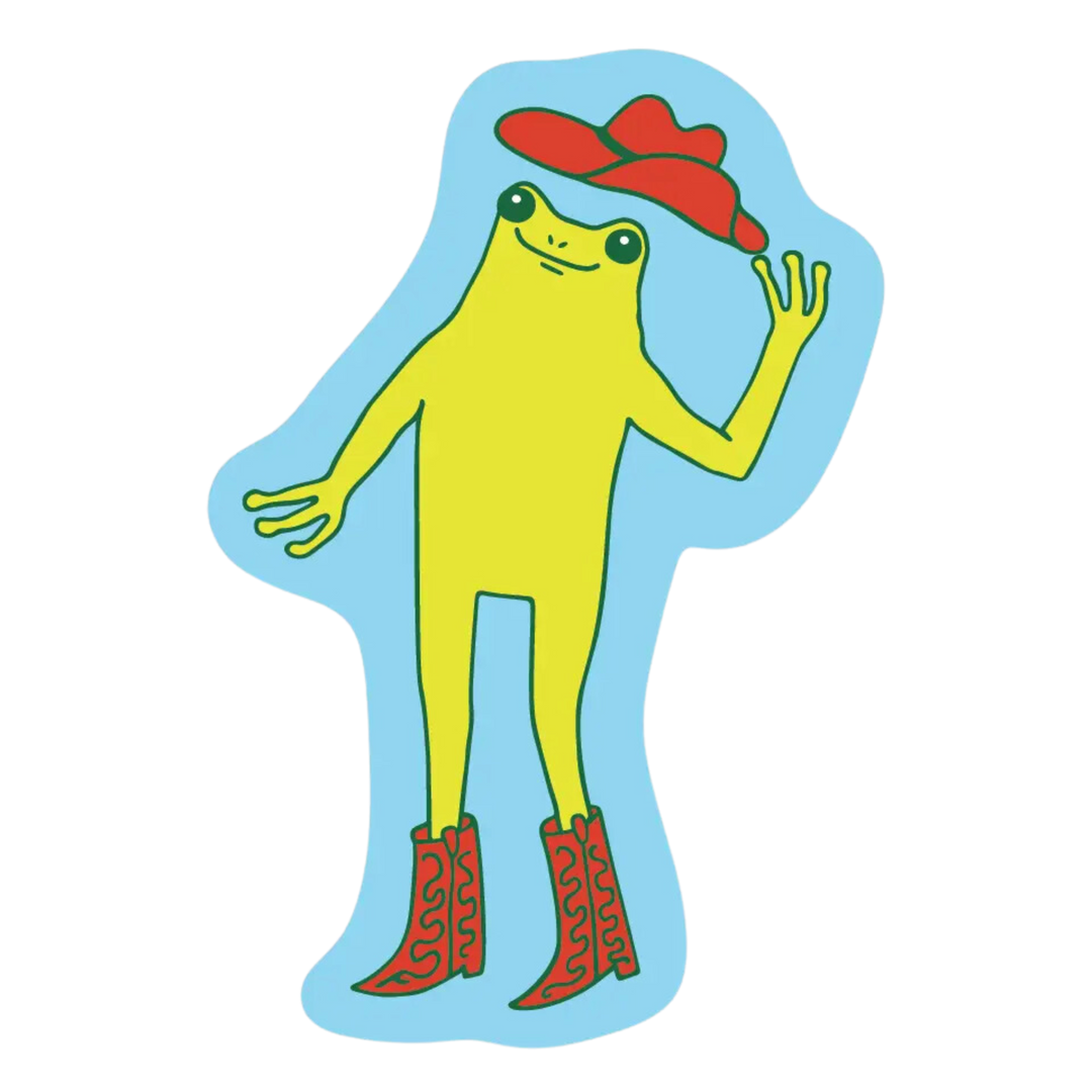 Yeehaw Froggy Sticker