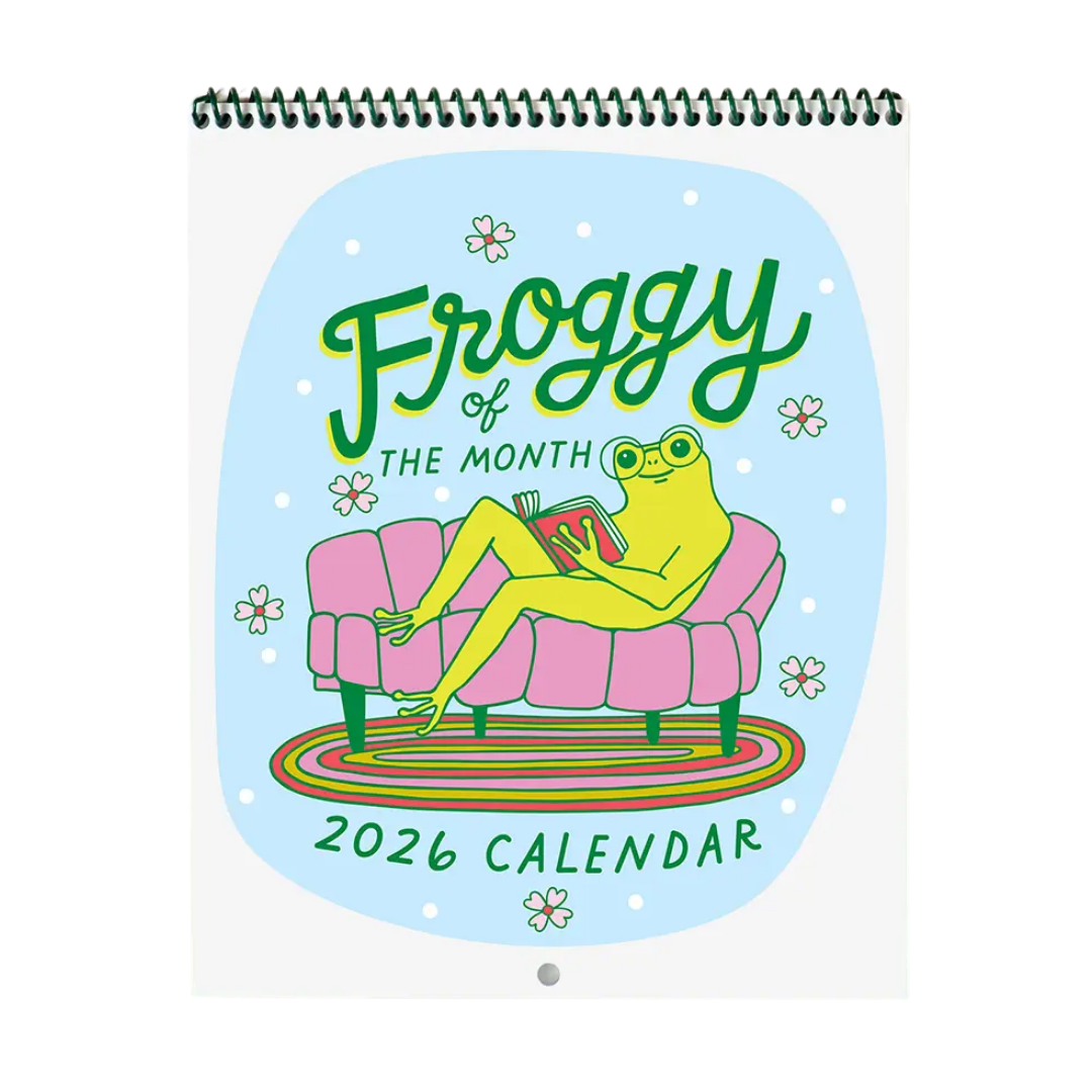 Froggy of the Month 2026 Calendar
