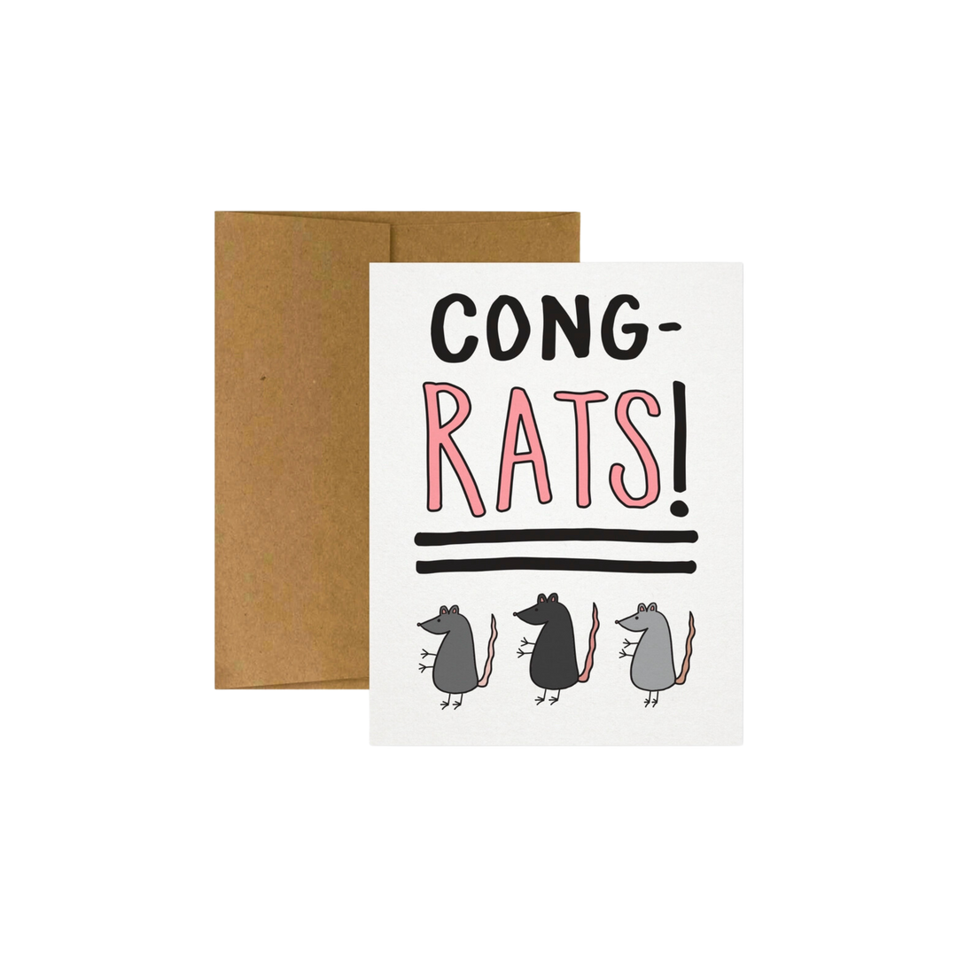 Cong-RATS Congratulations Card