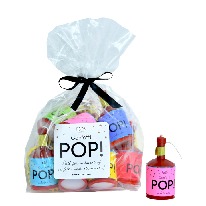 Confetti Pop! Streamers- Multi-Color- Set of 12