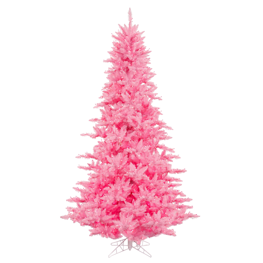 3' Pink Fir LED Christmas Tree