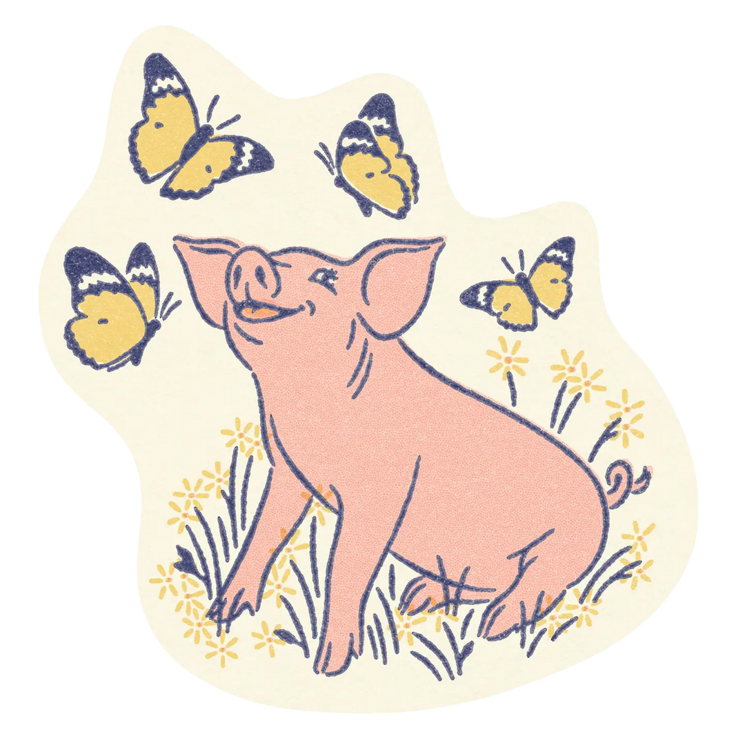 Happy Pig Sticker