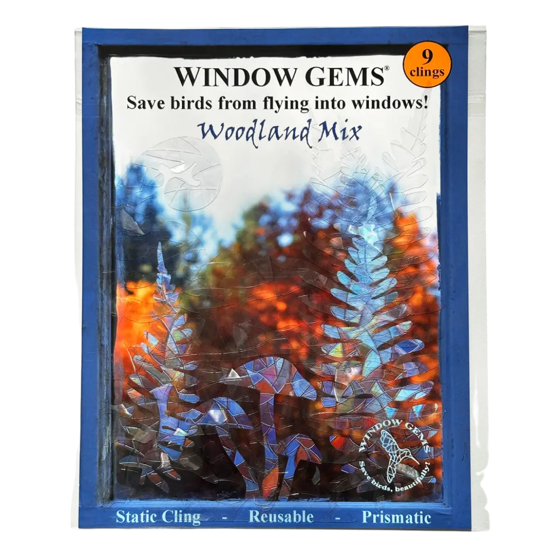 Prismatic Woodland Mix Window Clings (9ct)