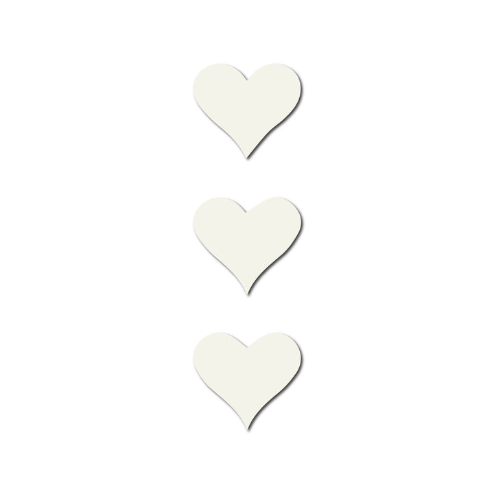 Real Wood Heart Silhouette 3 piece Mini Magnet
