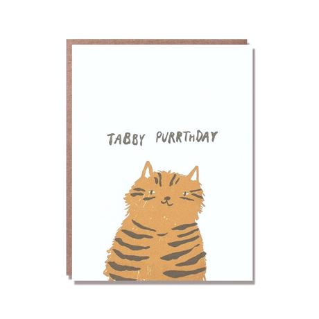 Tabby Purrthday Card