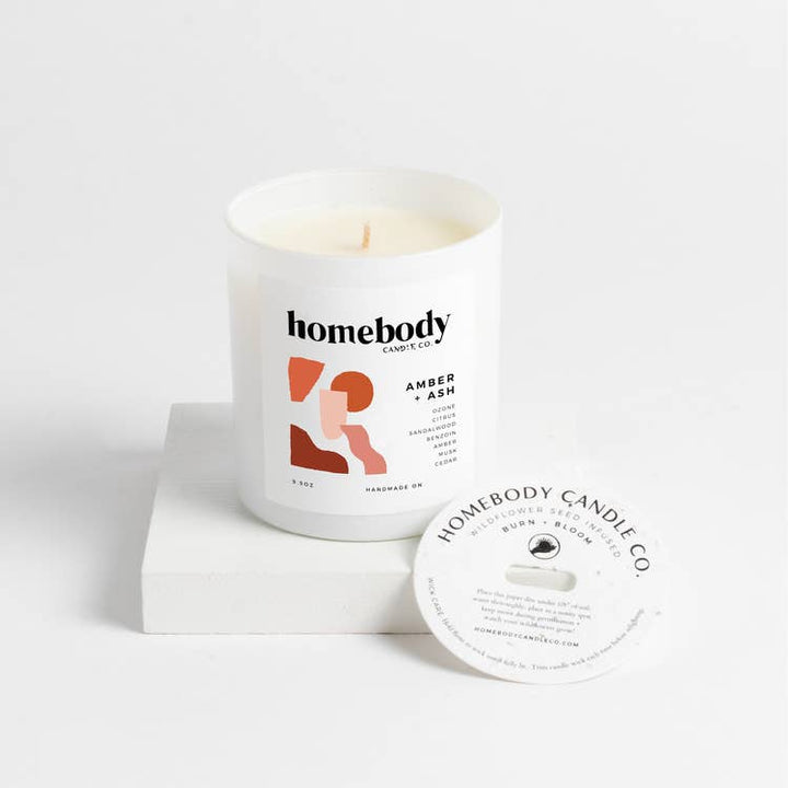 Amber and Ash Burn and Bloom Candle