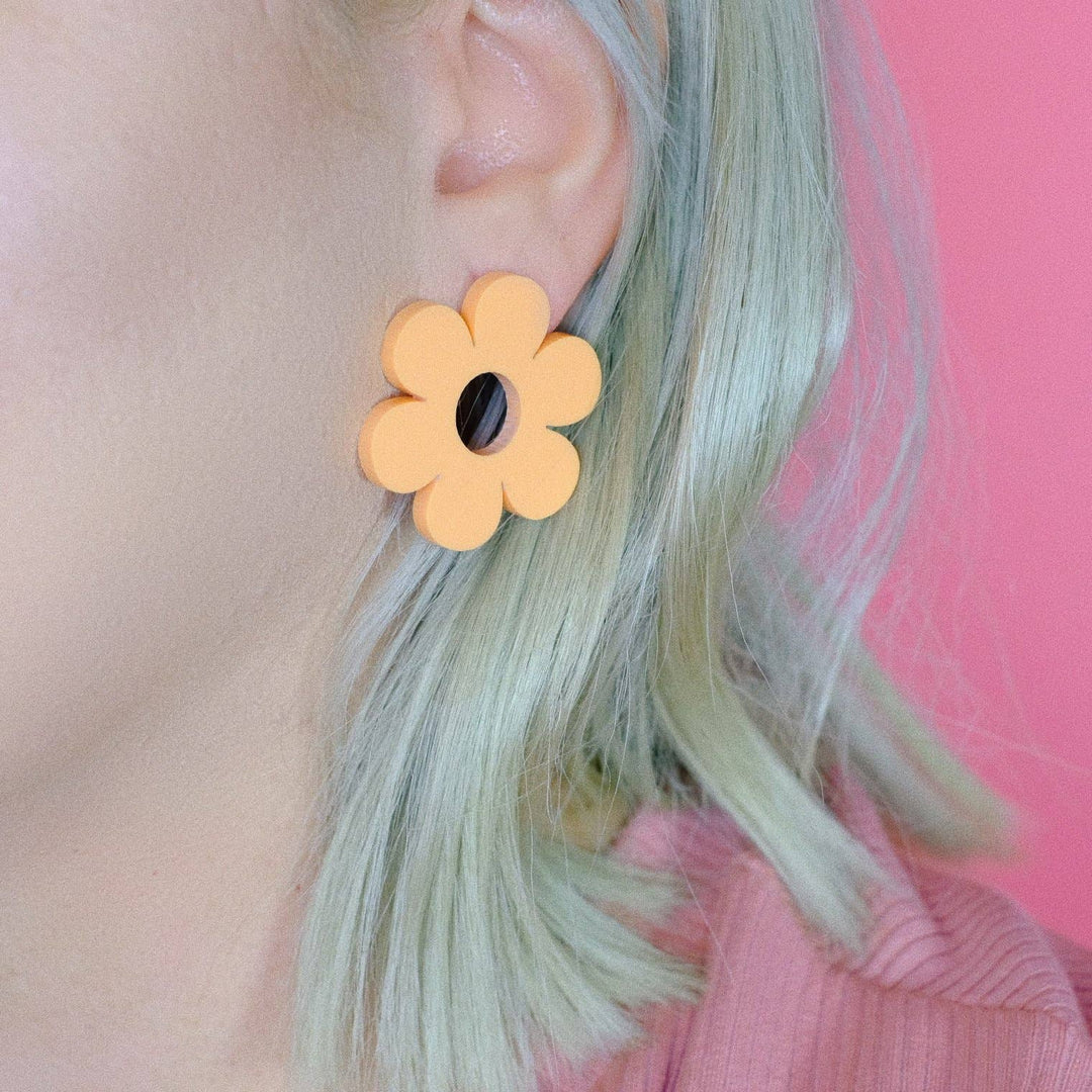 Daisy Earrings - Acrylic Statement Studs