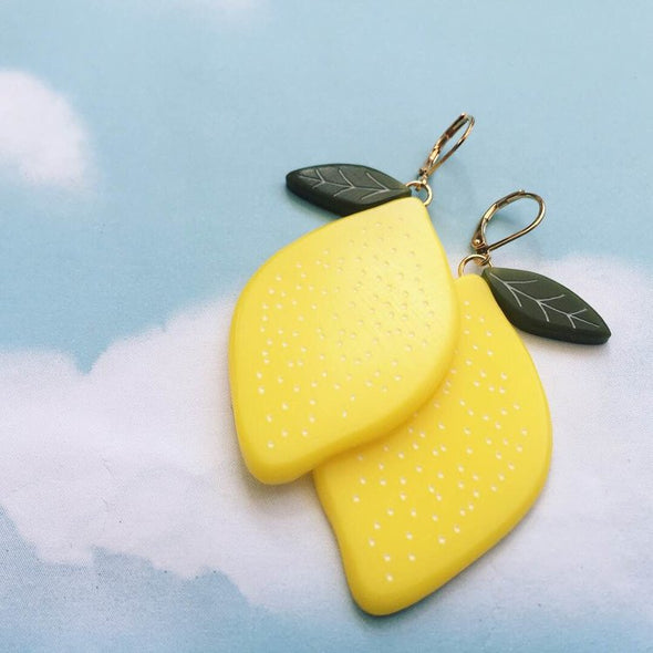 Lemon  Earrings - Small