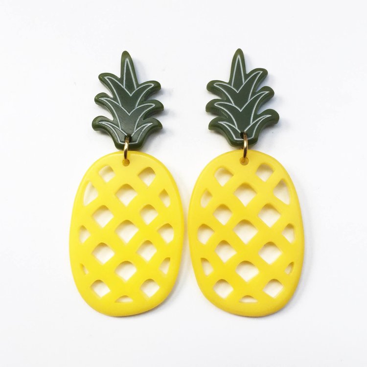 Pineapple Earrings - Large