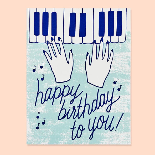 Piano Birthday Card