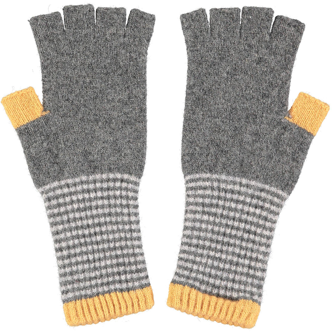 Adult Fingerless Lambswool Gloves