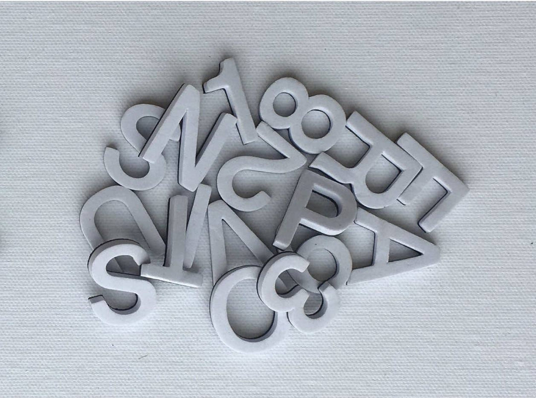 White Letterlove Magnetic Letters