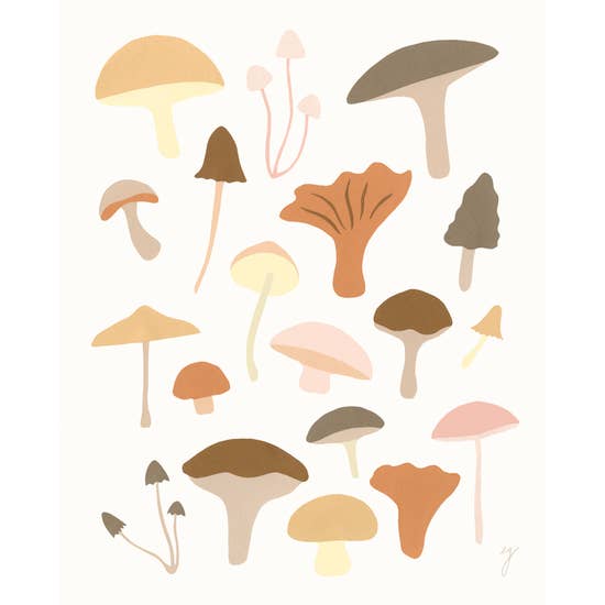 Mushrooms 8x10 Print