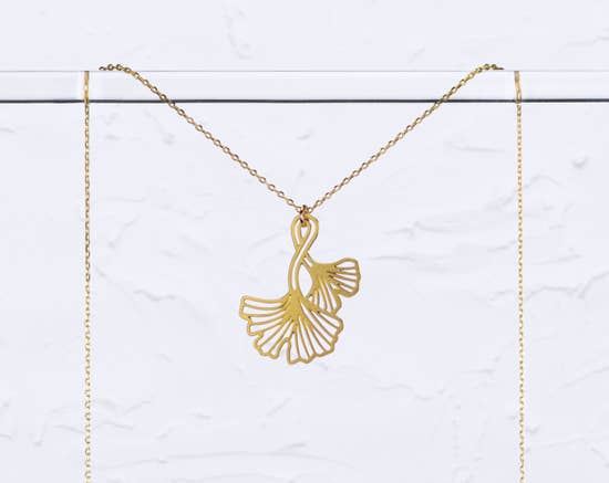 Ginkgo Leaves Necklace