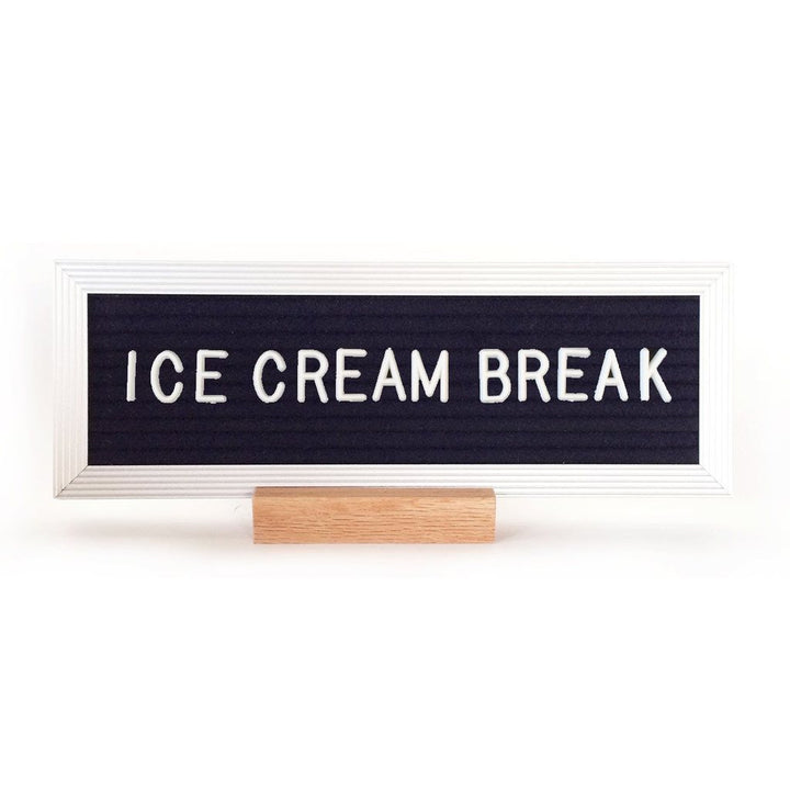 10 x 3.5  Letter Board - Black