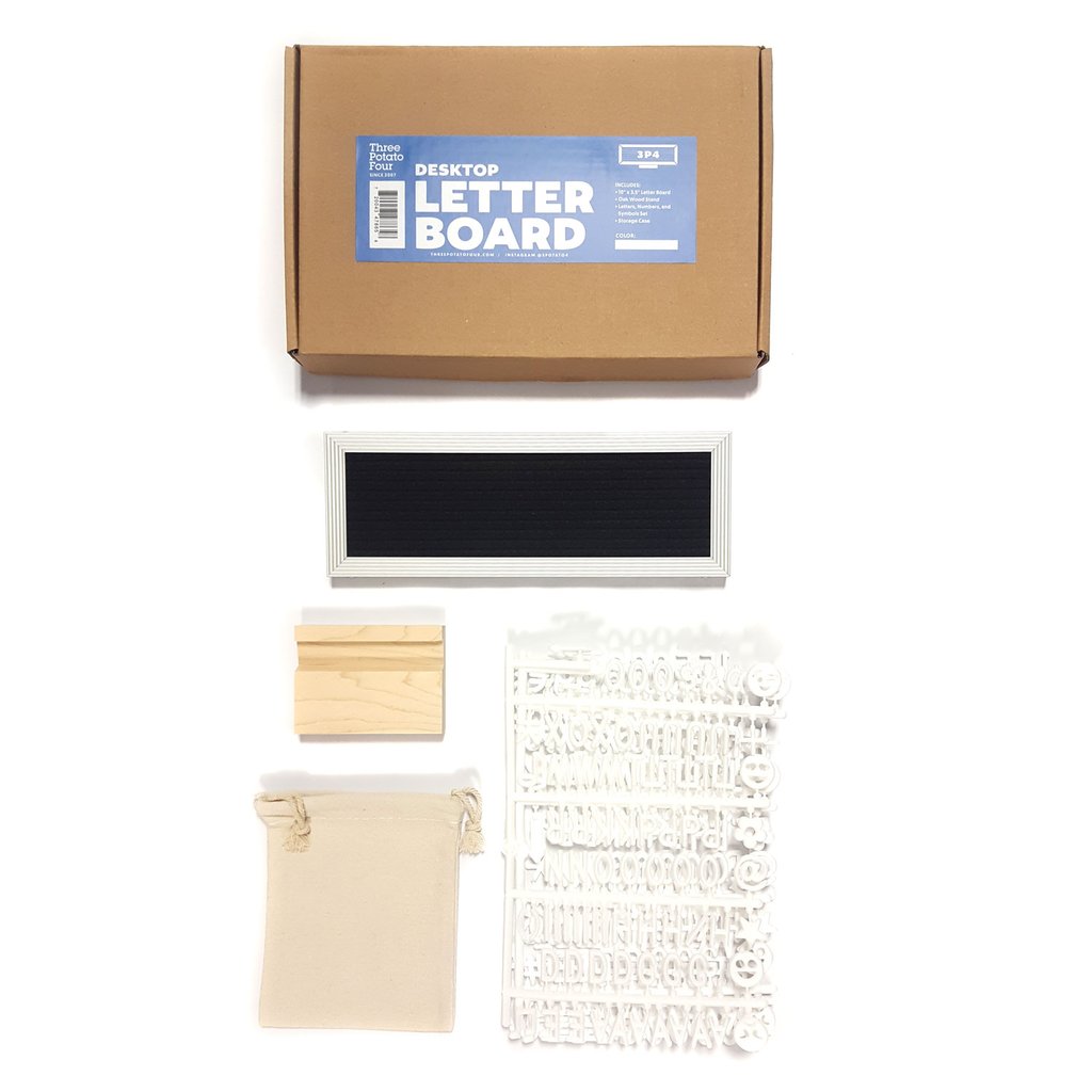 10 x 3.5  Letter Board - Black