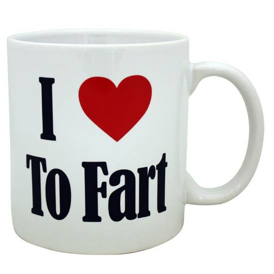 I (Heart) To Fart Giant Mug