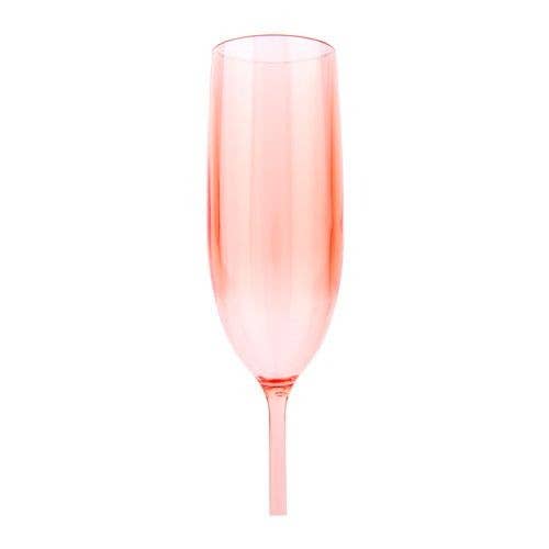 Poolside Champagne Flutes - Powder Pink Set of 2