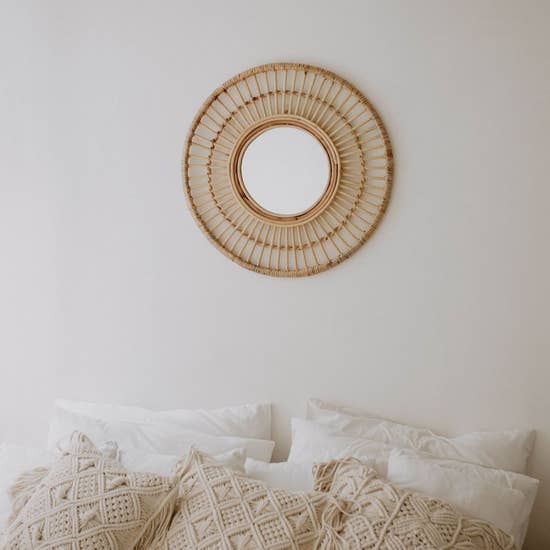 Eliana Rattan Mirror