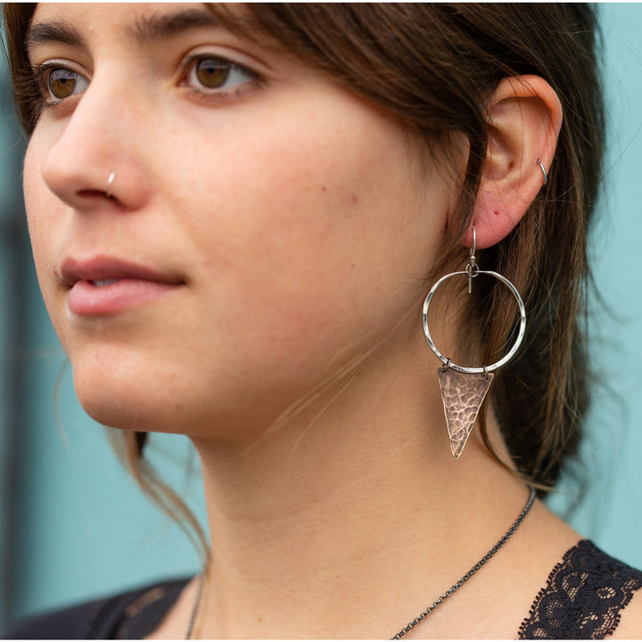 Long Geometric Earrings - Small