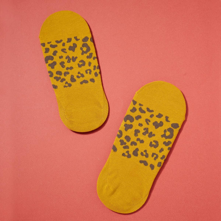 Leopard Pattern Noshow Socks