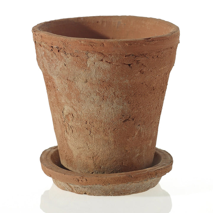 Red Clay Pot with Saucer
