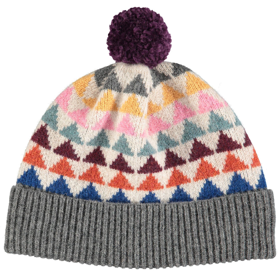 Patterned Lambswool Beanie