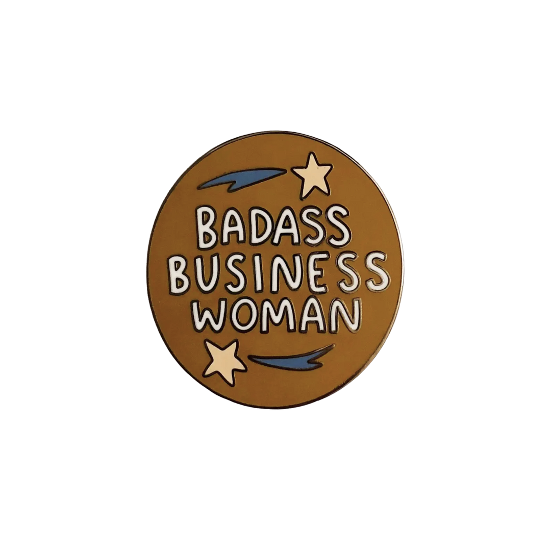 Badass Business Woman Pin