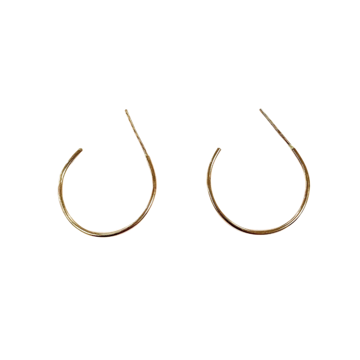 Large Hoop Stud Earrings