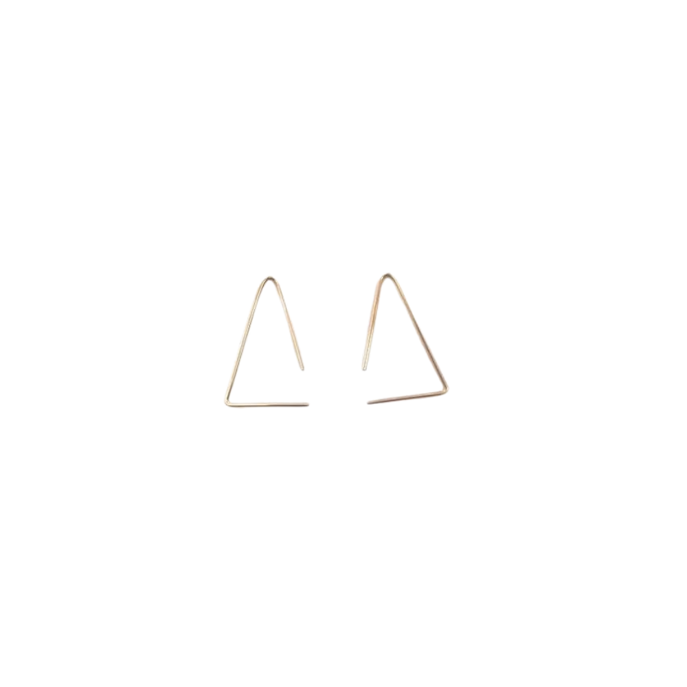 Open Triangle Earrings Large