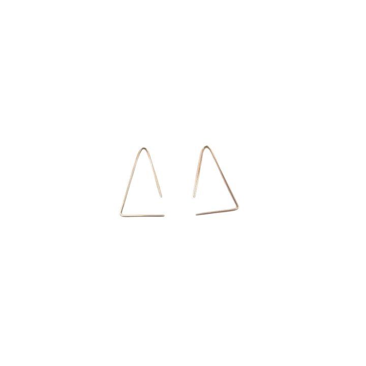 Open Triangle Earrings Small