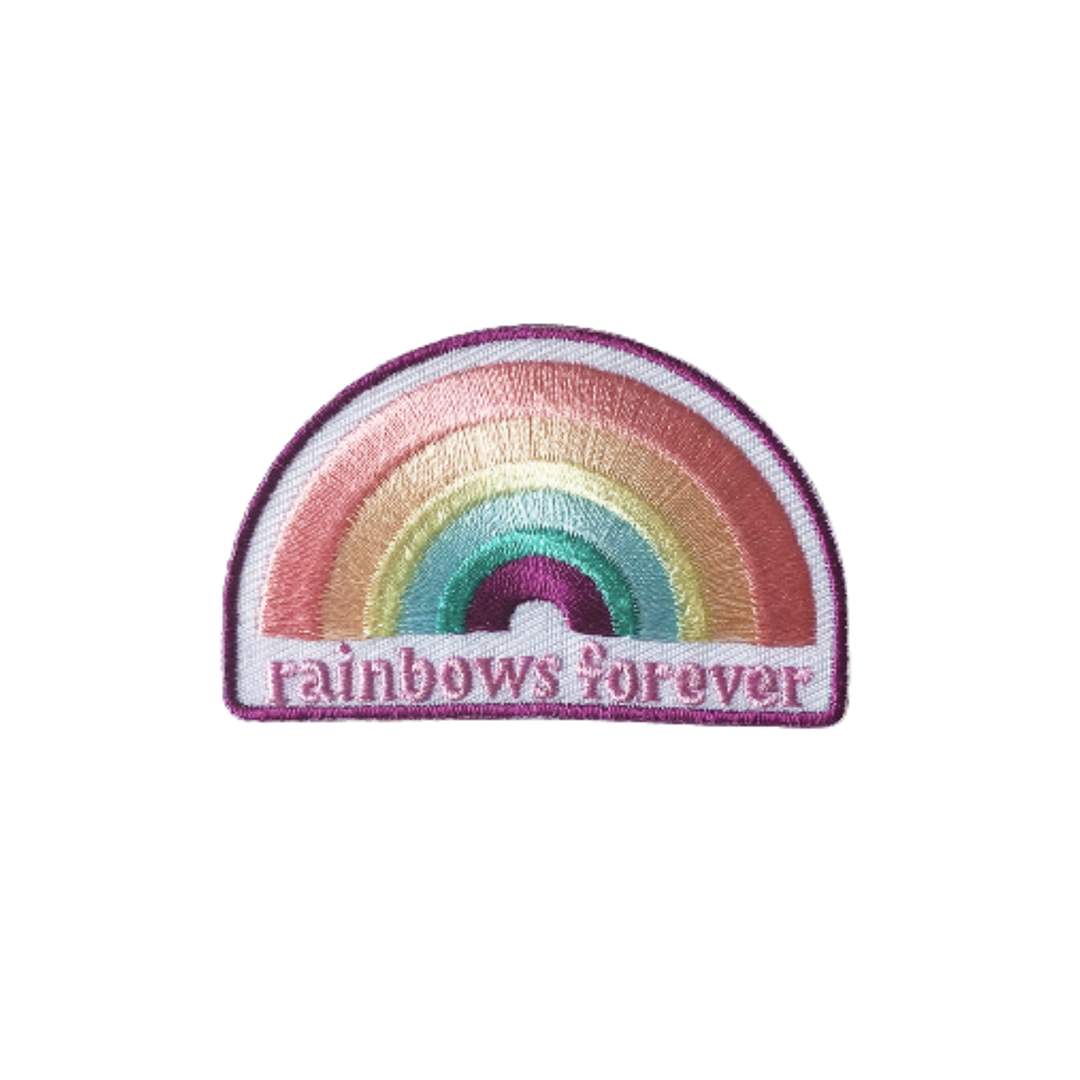 Rainbows Forever Iron On Patch