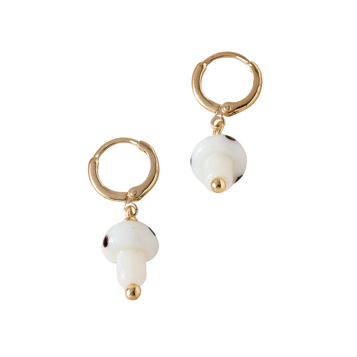 Mini Mushroom Dangle Earrings