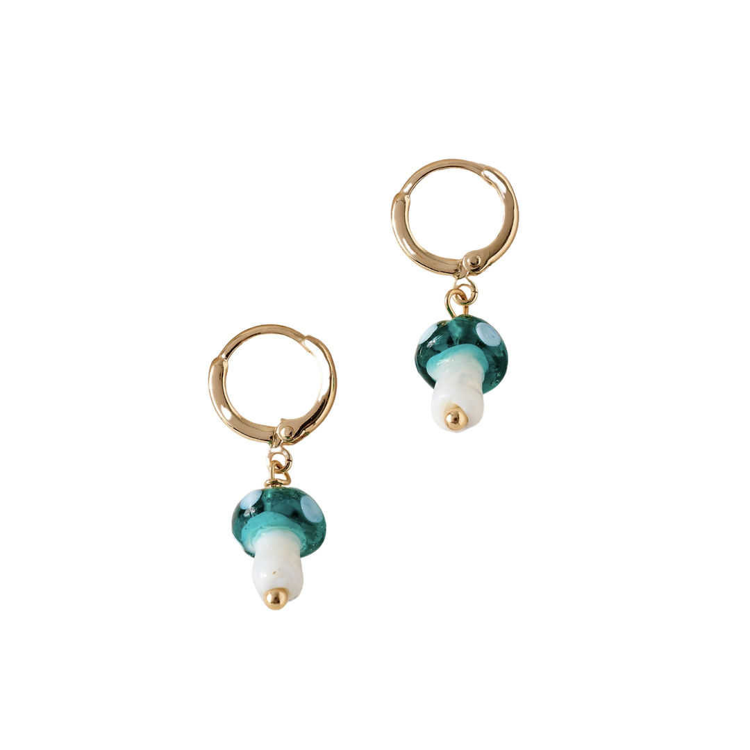 Mini Mushroom Dangle Earrings