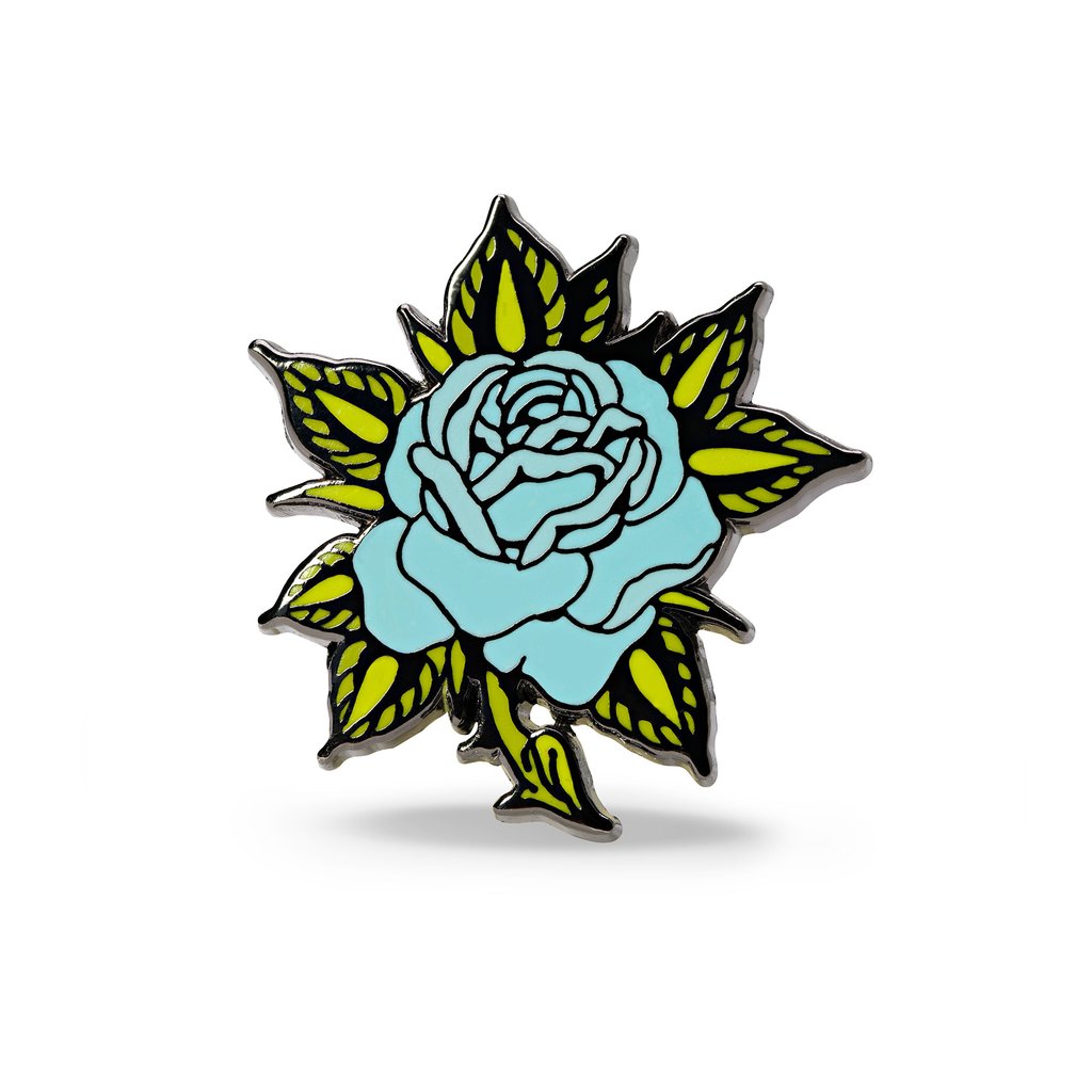 Blue Rose Enamel Pin