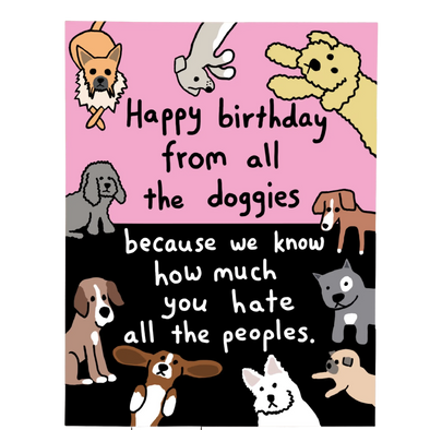 Happy Birthday from all the Doggies Card