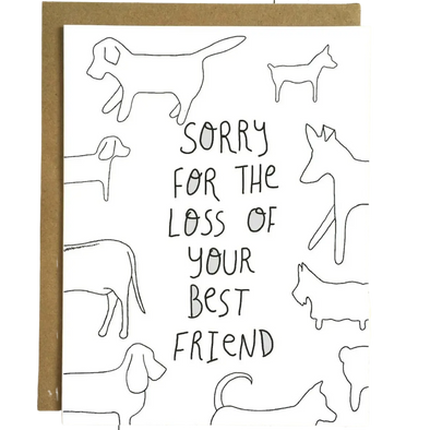 Loss of Best Friend Dog Sympathy Card