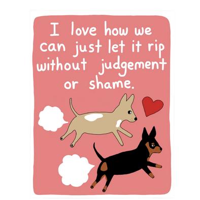 Let it Rip Love Dog Card