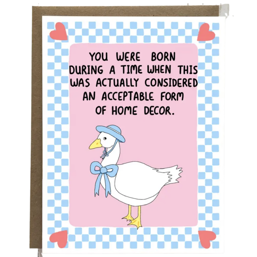 1990s Goose Birthday Card